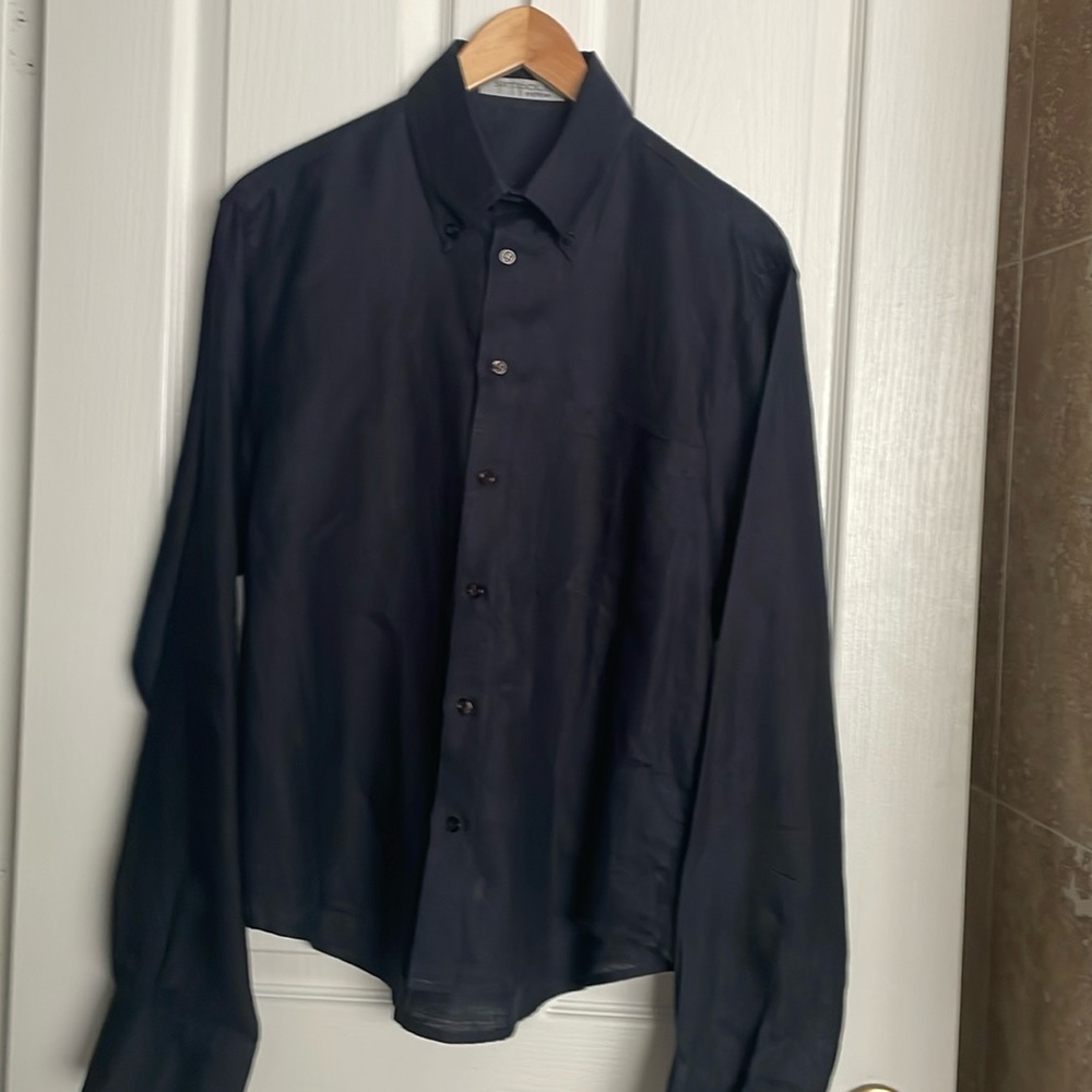 Men's Classic Button-Up Shirt - Black